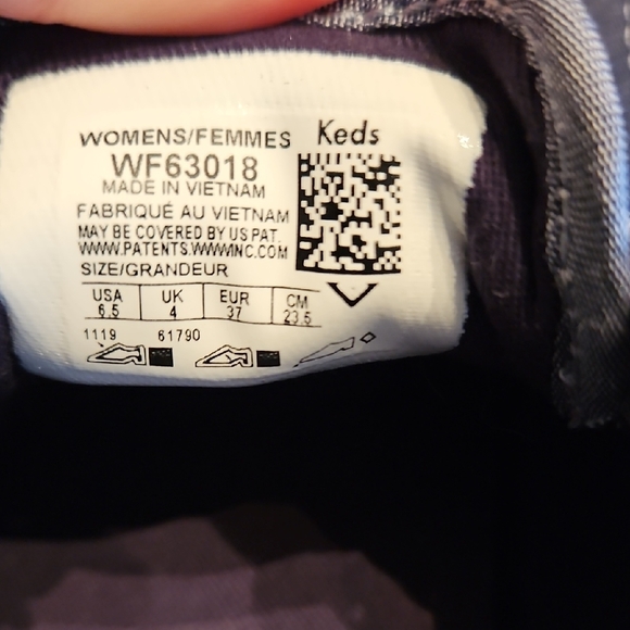 Keds Denim Blue Sneakers with White Laces - Picture 7 of 7